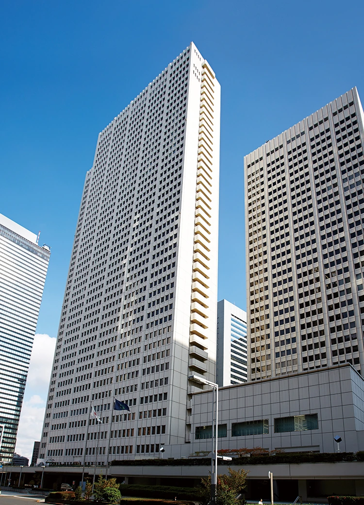 Keio Plaza Hotel Tokyo exterior, from PMAC’s project record